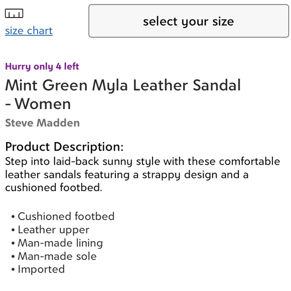 Steve Madden Mint Green Leather Sandals Womens Size 6 NEW - Picture 6 of 6